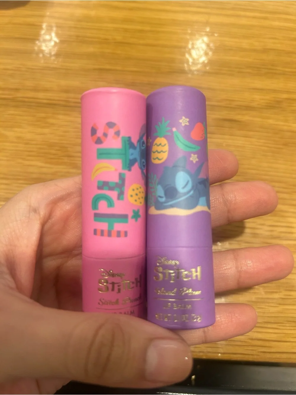 Disney Stitch Lip Balms 🍍 🍓 🍌 🍃